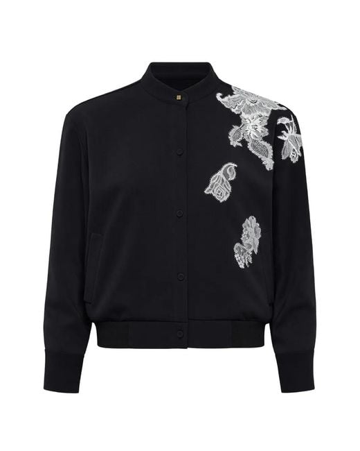 Hellessy Blue Lazlo Lace-Appliqué Shirt