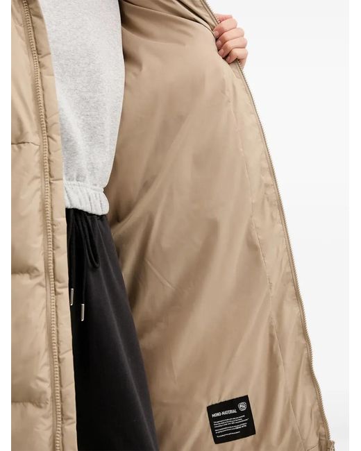 PUMA Natural Hooded Logo-Detail Puffer Jacket