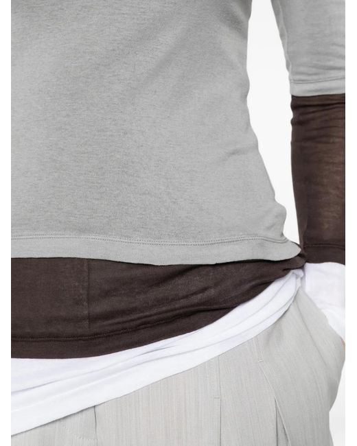 GIMAGUAS Gray Gemma Layered-Effect Mini Dress