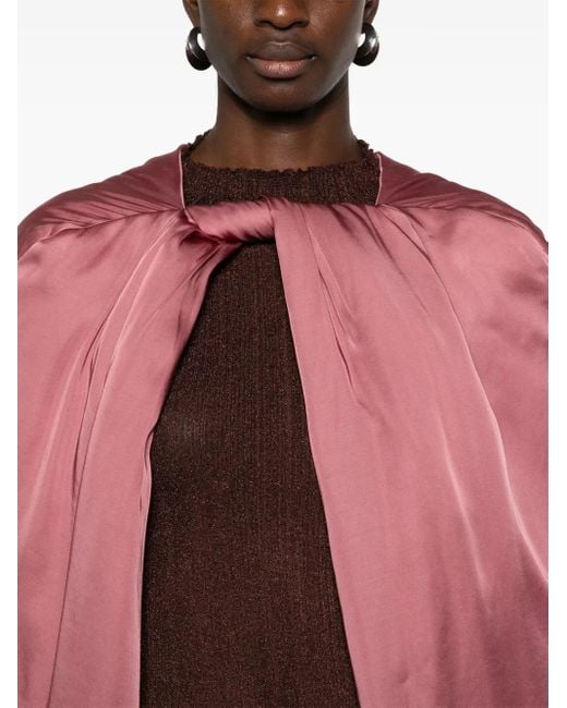 Rick Owens Pink Masto Cape