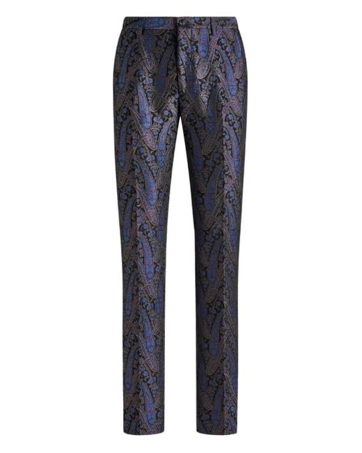 Etro Hose mit Paisleymuster in Blue für Herren