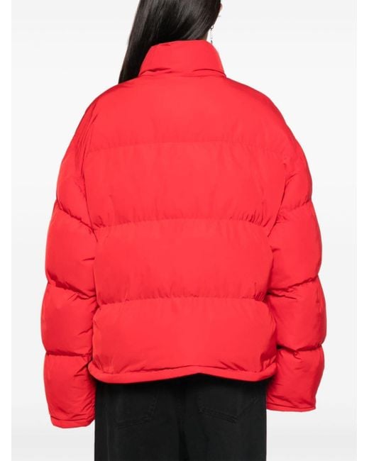 Balenciaga Red Reversible Puffer Jacket