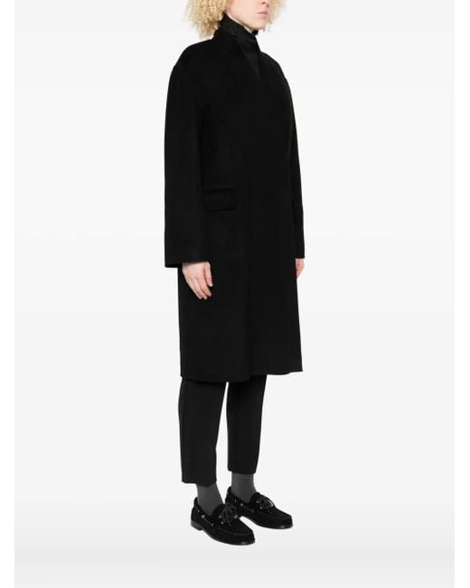 Ottod'Ame Black Belted Wrap Coat