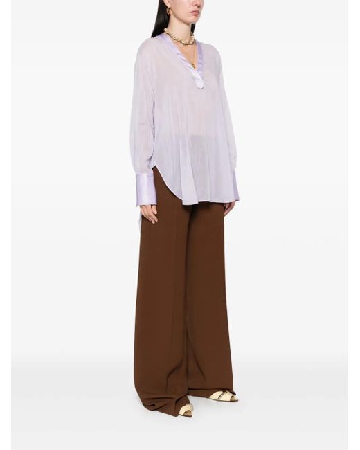 Forte Forte Purple Semi-sheer Tunic