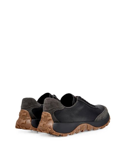 Camper Black Drift Trail Leather Sneakers for men
