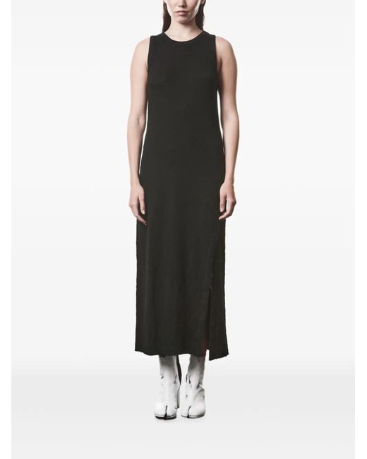 Thom Krom Black Textured Midi Dress