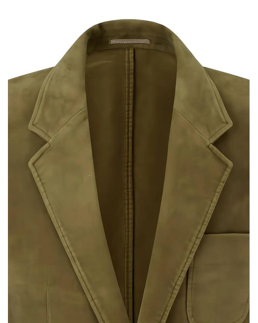 MAN ON THE BOON. Green Patch-Pocket Jacket for men