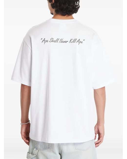 A Bathing Ape Pixel Comic Ape Head T-Shirt in White für Herren