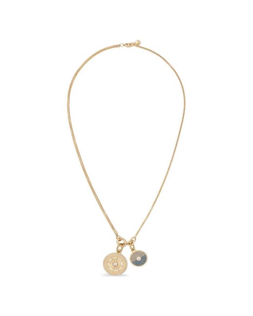 Roxanne Assoulin Metallic The Medallion Charm Necklace