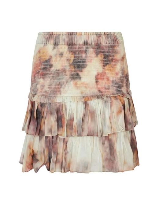 Isabel Marant White Jocadia Ruffled Mini Skirt