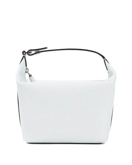Valextra White Mini Mochi Shoulder Bag
