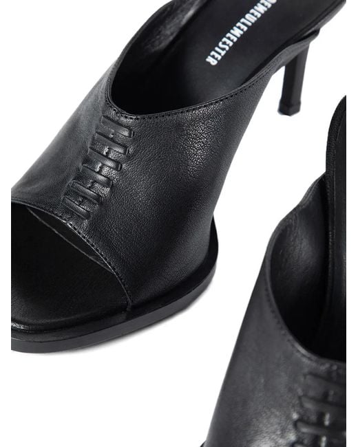 Ann Demeulemeester Black Siti Mid Heeled Sandals