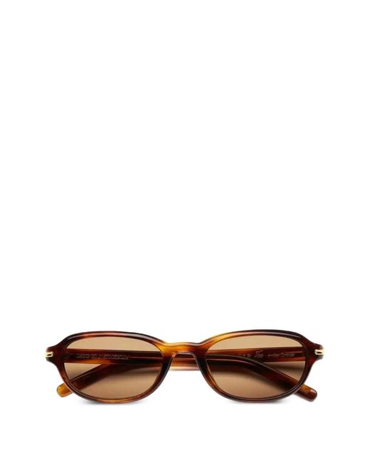 Chimi Brown Vox Oval-Frame Sunglasses