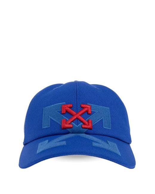 Cappello Da Baseball Con Applicazione Logo di Off-White c/o Virgil Abloh in Blue da Uomo