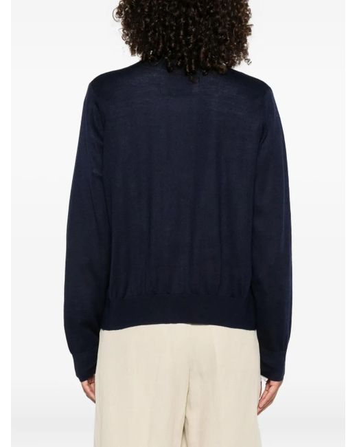 Frenckenberger Blue Mini Open-Front Cardigan