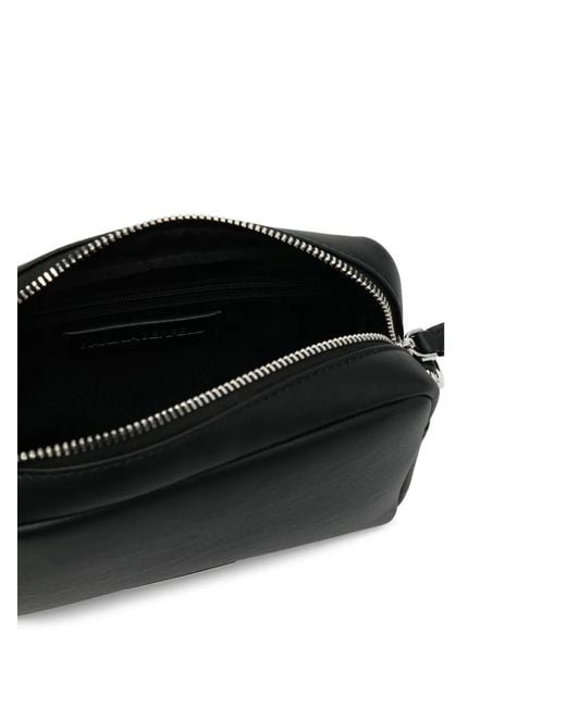 Karl Lagerfeld Black Ikon Smooth Slim Camera Bag