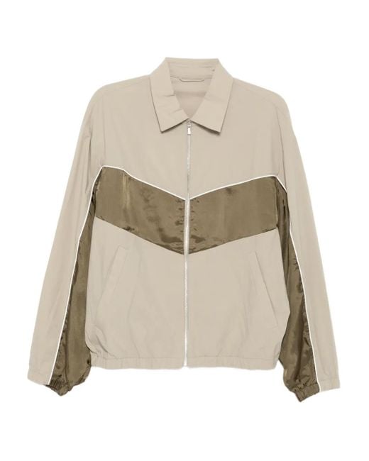 CROQUIS Natural Contrasting-Panel Jacket for men