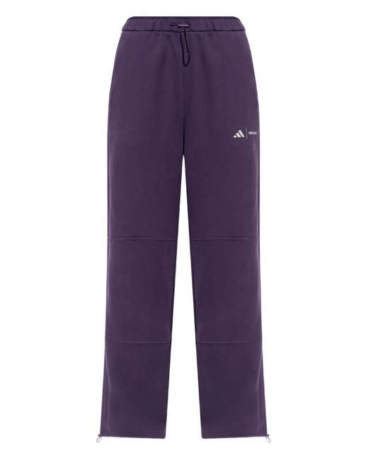Adidas Purple X Moon Boot Drawstring Panelled Track Pants