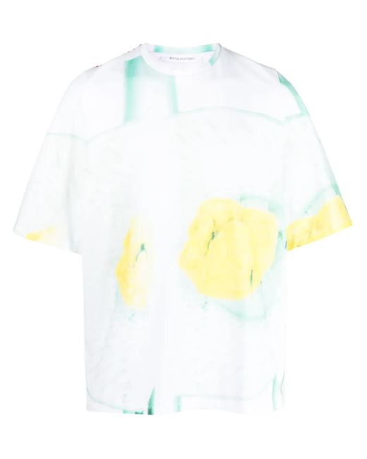 Bianca Saunders White Hard Foods Graphic-Print T-Shirt for men