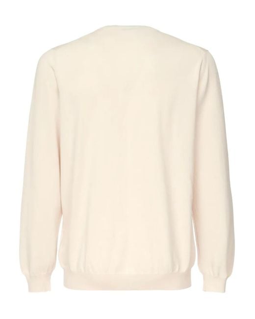Fay Natural Round-Neck Sweater for men