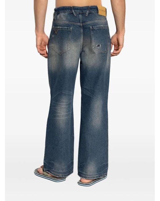 Jeans Con Effetto Vissuto di M I S B H V in Blue da Uomo