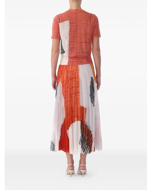 Jason Wu Red X Robert Rauschenberg Artwork Sweater