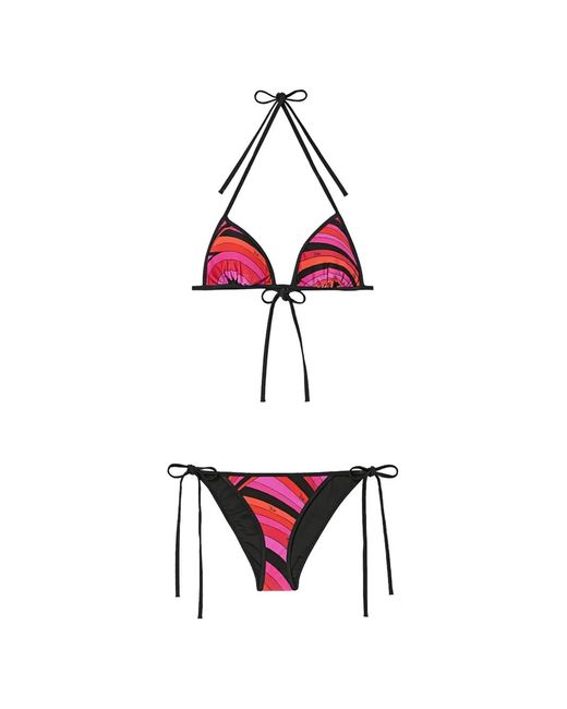 Emilio Pucci White Iride Printed Bikini
