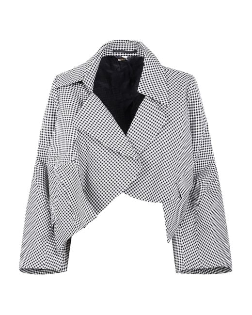 Comme des Garçons チェック ジャケット Gray