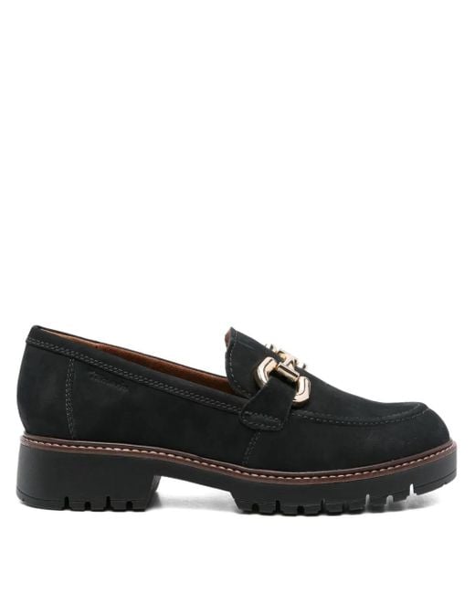Tamaris Black 40Mm Chain-Link Platform Loafers