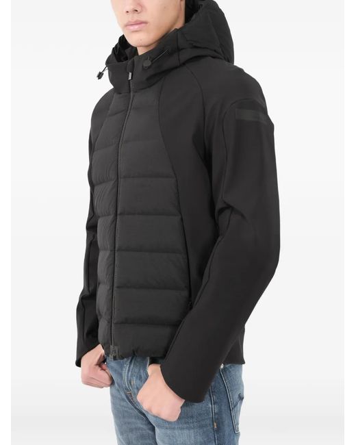 Rrd Black Zip Fastening Hooded Jacket for men