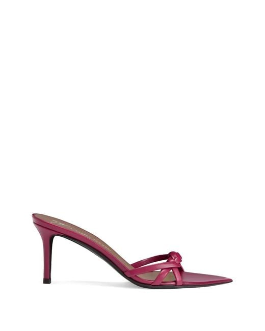 Giuseppe Zanotti Pink Intrigo Braid Braided Sandals