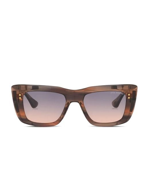 Dita Eyewear Brown Geometric Sunglasses