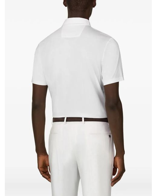 Boggi White Short-Sleeves Polo Shirt for men