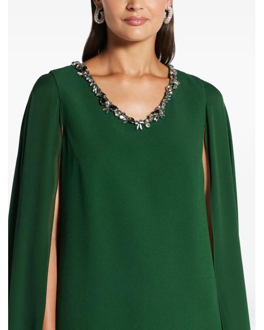 Dice Kayek Green Robe Longue À Ornements