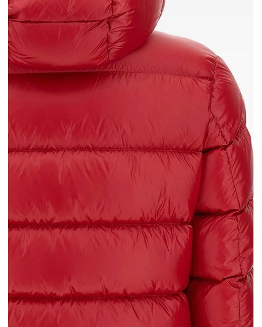 Blauer Red Hooded Quilted Down Jacket for men
