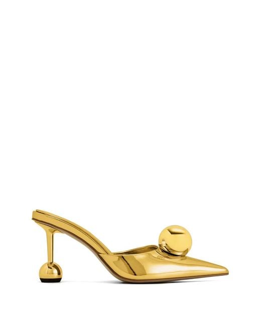JW PEI Metallic Mules Sofia À Talon