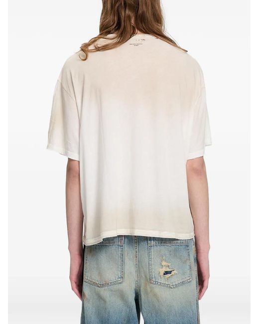 Ann Demeulemeester White T-Shirt Lu Portrait for men