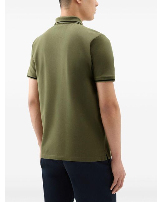 Woolrich Green Monterey Cotton Polo Shirt for men