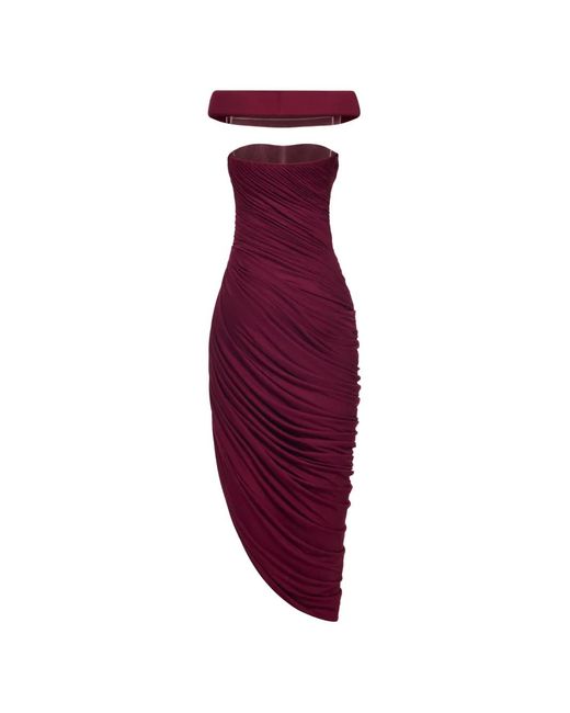 Chats by C.Dam Purple Indira Midi Dress