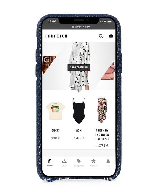 DSquared² Blue Denim Logo Iphone X Case for men