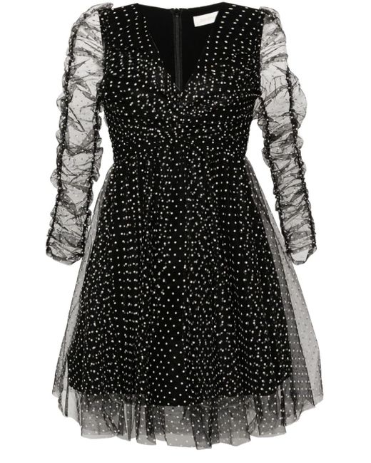 Zimmermann Black Tulle Mini Dress
