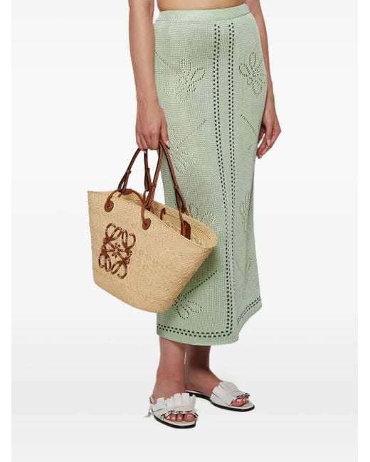 Calle Del Mar Green Garden Party Dragonfly-Pattern Knitted Skirt