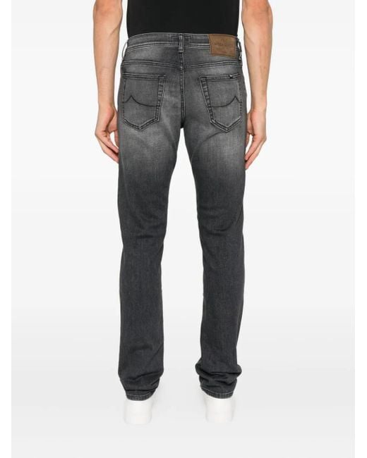 Jacob Cohen Gray Washed Jeans for men