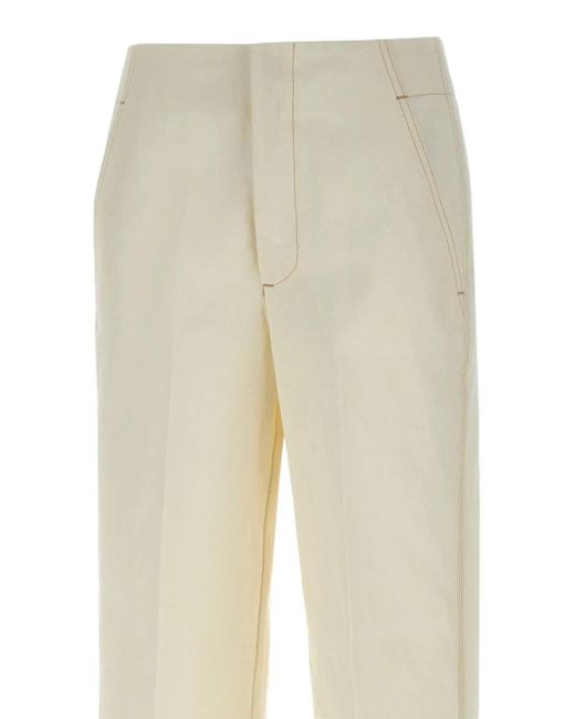 Tailored high-rise trousers Seafarer de color Natural