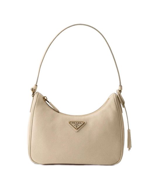 Borsa Re-Edition 2005 Mini di Prada in Natural