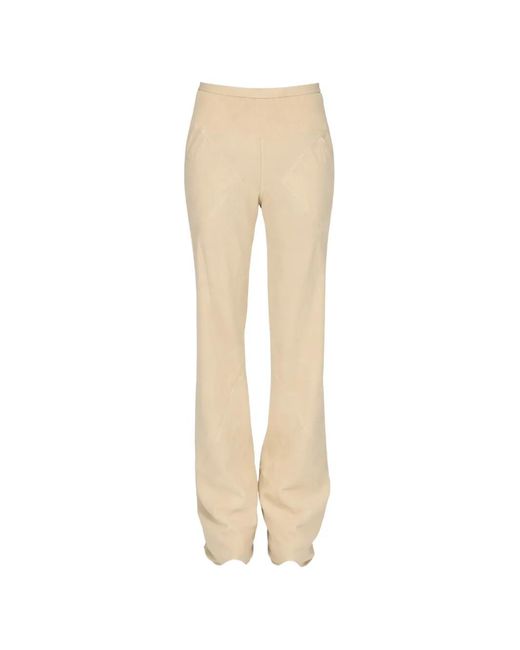Rick Owens Natural Temple Flared Trousers