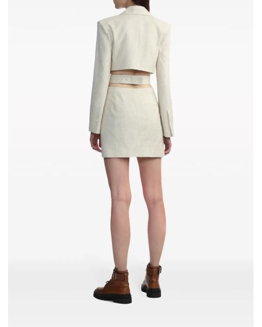 Jacquemus Natural Beige Le Chouchou 'la Robe Bari' Minidress