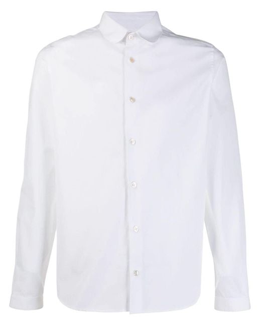 Chemise à col claudine Saint Laurent pour homme en coloris Blanc | Lyst