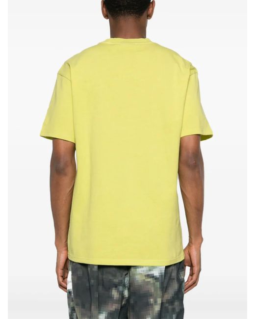 Carhartt Yellow Duster Script Cotton T-Shirt for men