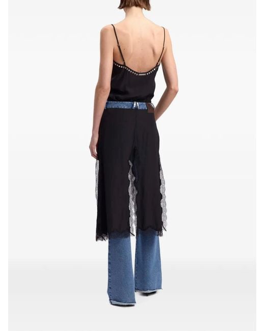 16Arlington Blue Kia Lace-Trimmed Layered Jeans